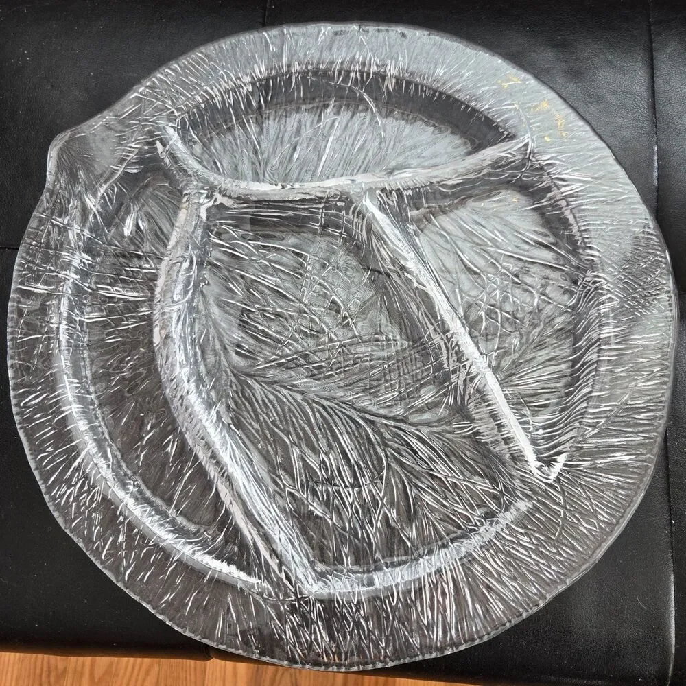 Hadeland Glassver Furu‎ Divided Serving Tray Vintage 13